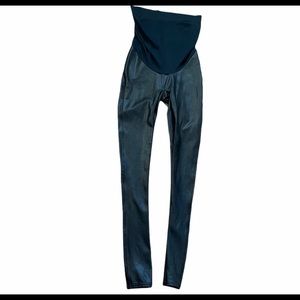 Maternity spanx faux leather leggings
